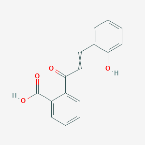 molecular formula C16H12O4 B8498811 2-[3-(2-Hydroxyphenyl)acryloyl]benzoic acid CAS No. 58335-62-9