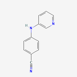 molecular formula C12H9N3 B8498818 4-[N-(3-pyridyl)amino]benzonitrile 