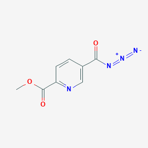 molecular formula C8H6N4O3 B8498837 Methyl 5-(azidocarbonyl)pyridine-2-carboxylate CAS No. 67516-01-2