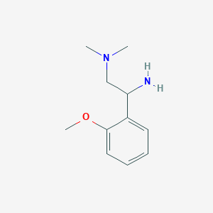 molecular formula C11H18N2O B8498845 1-(2-Methoxy-phenyl)-N*2*,N*2*-dimethyl-ethane-1,2-diamine 