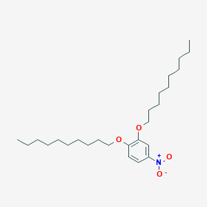 molecular formula C26H45NO4 B8498851 1,2-Bis(decyloxy)-4-nitrobenzene CAS No. 96174-12-8