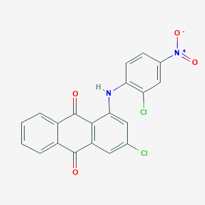 3-Chloro-1-(2-chloro-4-nitroanilino)anthracene-9,10-dione