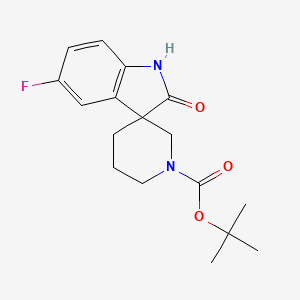 Tert-butyl 5-fluoro-2-oxospiro[indoline-3,3'-piperidine]-1'-carboxylate