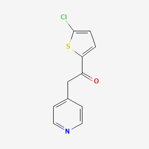molecular formula C11H8ClNOS B8499009 1-(5-Chloro-2-thienyl)-2-(pyridin-4-yl)ethanone 