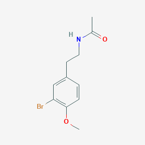 molecular formula C11H14BrNO2 B8499019 N-[2-(3-bromo-4-methoxyphenyl)ethyl]acetamide 