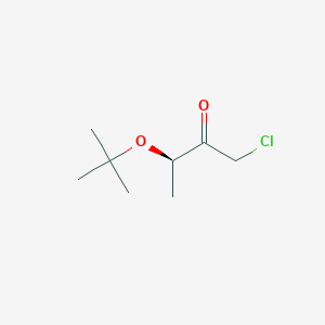 molecular formula C8H15ClO2 B8499068 (3R)-3-tert-Butoxy-1-chlorobutan-2-one CAS No. 832152-02-0