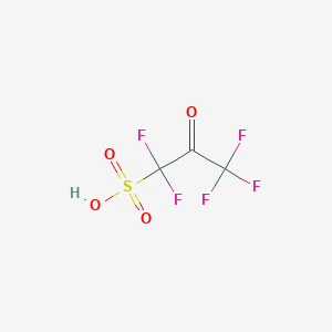 molecular formula C3HF5O4S B8499091 1,1,3,3,3-Pentafluoro-2-oxopropane-1-sulfonic acid CAS No. 53841-62-6