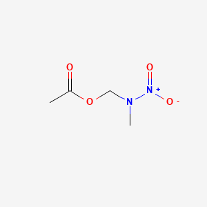 molecular formula C4H8N2O4 B8499111 (Methylnitramino)methylacetate CAS No. 36239-01-7