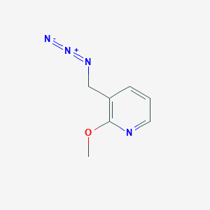 molecular formula C7H8N4O B8499139 [(2-Methoxy-3-pyridyl)methyl]azide 