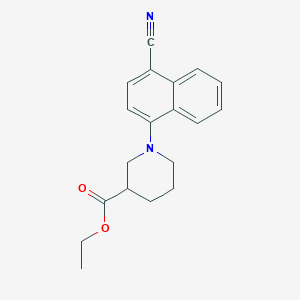 B8499173 Ethyl 1-(4-cyanonaphthalen-1-yl)piperidine-3-carboxylate CAS No. 870889-65-9