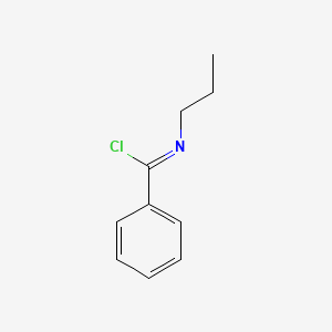 molecular formula C10H12ClN B8499205 N-propylbenzimidoyl chloride 