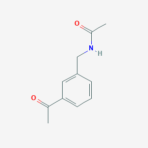 molecular formula C11H13NO2 B8499231 3'-Acetylaminomethylacetophenone 