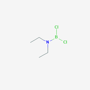 molecular formula C4H10BCl2N B8499248 Boranamine, 1,1-dichloro-N,N-diethyl- CAS No. 868-30-4