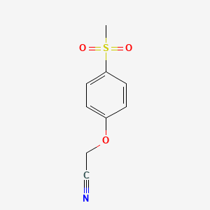 molecular formula C9H9NO3S B8499261 (4-Methanesulfonyl-phenoxy)-acetonitrile 