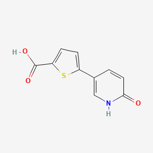 molecular formula C10H7NO3S B8499268 5-(6-oxo-1H-pyridin-3-yl)thiophene-2-carboxylic acid 