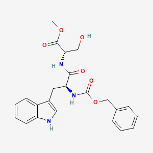 molecular formula C23H25N3O6 B8499272 (S)-Methyl 2-((S)-2-(((benzyloxy)carbonyl)amino)-3-(1H-indol-3-yl)propanamido)-3-hydroxypropanoate CAS No. 52574-27-3