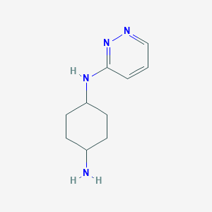 molecular formula C10H16N4 B8499293 trans-4-(Pyridazin-3-ylamino)cyclohexylamine 
