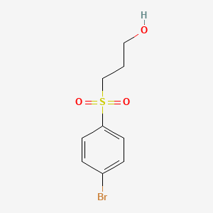 molecular formula C9H11BrO3S B8499311 3-(4-Bromophenylsulfonyl)propan-1-ol 