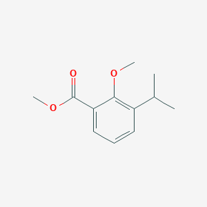 molecular formula C12H16O3 B8499319 Methyl-3-isopropyl-2-methoxybenzoate 