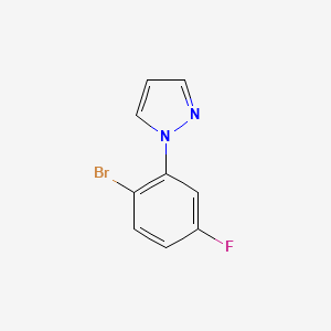 1-(2-Bromo-5-fluoro-phenyl)-1H-pyrazole