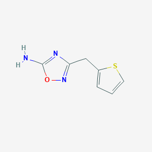 molecular formula C7H7N3OS B8499489 5-Amino-3-(2-thienylmethyl)-1,2,4-oxadiazole 