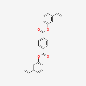 molecular formula C26H22O4 B8499504 Bis[3-(prop-1-en-2-yl)phenyl] benzene-1,4-dicarboxylate CAS No. 61682-64-2