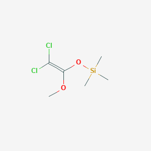 molecular formula C6H12Cl2O2Si B8499505 (2,2-Dichloro-1-methoxy-vinyloxy)-trimethylsilane 