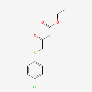molecular formula C12H13ClO3S B8499569 Ethyl 4-(4-chlorophenylthio)-3-oxobutanoate 