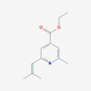 2-Methyl-6-(2-methylpropenyl)isonicotinic acid ethyl ester