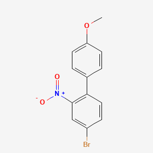 molecular formula C13H10BrNO3 B8499642 4-Bromo-4'-methoxy-2-nitrobiphenyl 