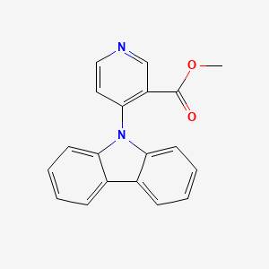 molecular formula C19H14N2O2 B8499653 Methyl 4-carbazol-9-ylnicotinate 