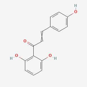 molecular formula C15H12O4 B8499711 1-(2,6-Dihydroxyphenyl)-3-(4-hydroxyphenyl)prop-2-en-1-one CAS No. 79491-84-2