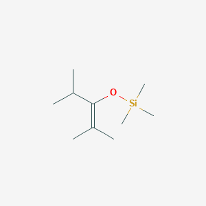 molecular formula C10H22OSi B8499729 Silane, trimethyl[[2-methyl-1-(1-methylethyl)-1-propenyl]oxy]- CAS No. 55339-64-5