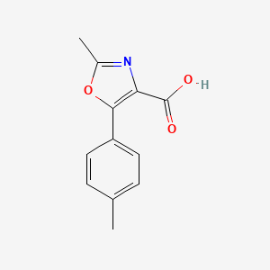 molecular formula C12H11NO3 B8499750 2-Methyl-5-p-tolyl-oxazole-4-carboxylic acid 
