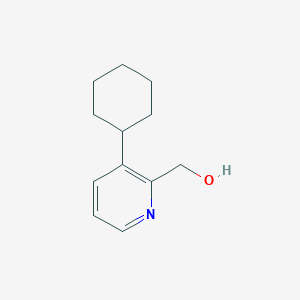 molecular formula C12H17NO B8499835 (3-Cyclohexyl-pyridin-2-yl)-methanol 