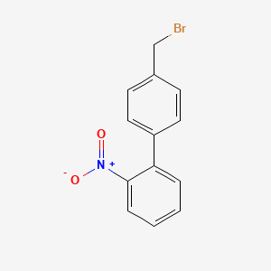 molecular formula C13H10BrNO2 B8499935 1,1'-Biphenyl, 4'-(bromomethyl)-2-nitro- CAS No. 114772-39-3
