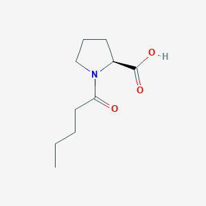 molecular formula C10H17NO3 B8499946 1-(4-methylbutanoyl)-L-Proline 
