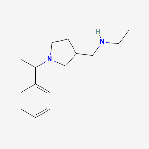 molecular formula C15H24N2 B8500013 N-Ethyl-1-(1-phenylethyl)-3-pyrrolidinemethanamine 