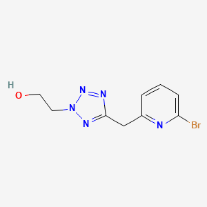 molecular formula C9H10BrN5O B8500036 2-{5-[(6-Bromopyridin-2-yl)methyl]-2H-tetrazol-2-yl}ethanol 