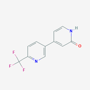 molecular formula C11H7F3N2O B8500048 4-(6-(Trifluoromethyl)pyridin-3-yl)pyridin-2(1H)-one 