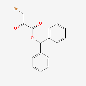 molecular formula C16H13BrO3 B8500068 Diphenylmethyl 3-bromo-2-oxopropanoate CAS No. 62676-11-3