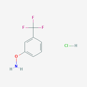molecular formula C7H7ClF3NO B8500069 O-(3-trifluoromethylphenyl)hydroxylamine hydrochloride 