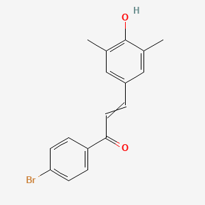 1-(4-Bromophenyl)-3-(4-hydroxy-3,5-dimethylphenyl)prop-2-en-1-one