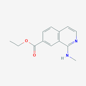 molecular formula C13H14N2O2 B8500104 Ethyl 1-(methylamino)isoquinoline-7-carboxylate 