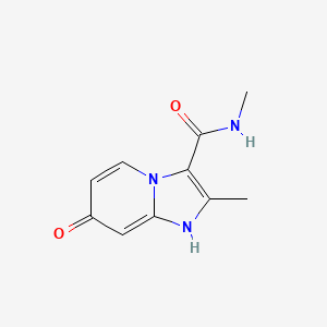 molecular formula C10H11N3O2 B8500110 7-hydroxy-N,2-dimethylimidazo[1,2-alpha]pyridine-3-carboxamide 