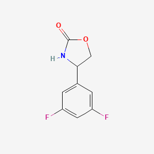 molecular formula C9H7F2NO2 B8500165 4-(3,5-Difluorophenyl)-oxazolidin-2-one 