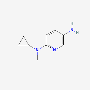 molecular formula C9H13N3 B8500173 N2-cyclopropyl-N2-methyl-pyridine-2,5-diamine CAS No. 939376-52-0