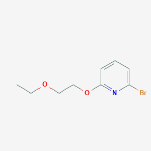 molecular formula C9H12BrNO2 B8500191 2-Bromo-6-(2-ethoxyethoxy)pyridine 