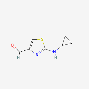 molecular formula C7H8N2OS B8500206 2-Cyclopropylaminothiazole-4-carbaldehyde 