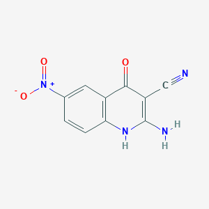 2-Amino-4-hydroxy-6-nitroquinoline-3-carbonitrile